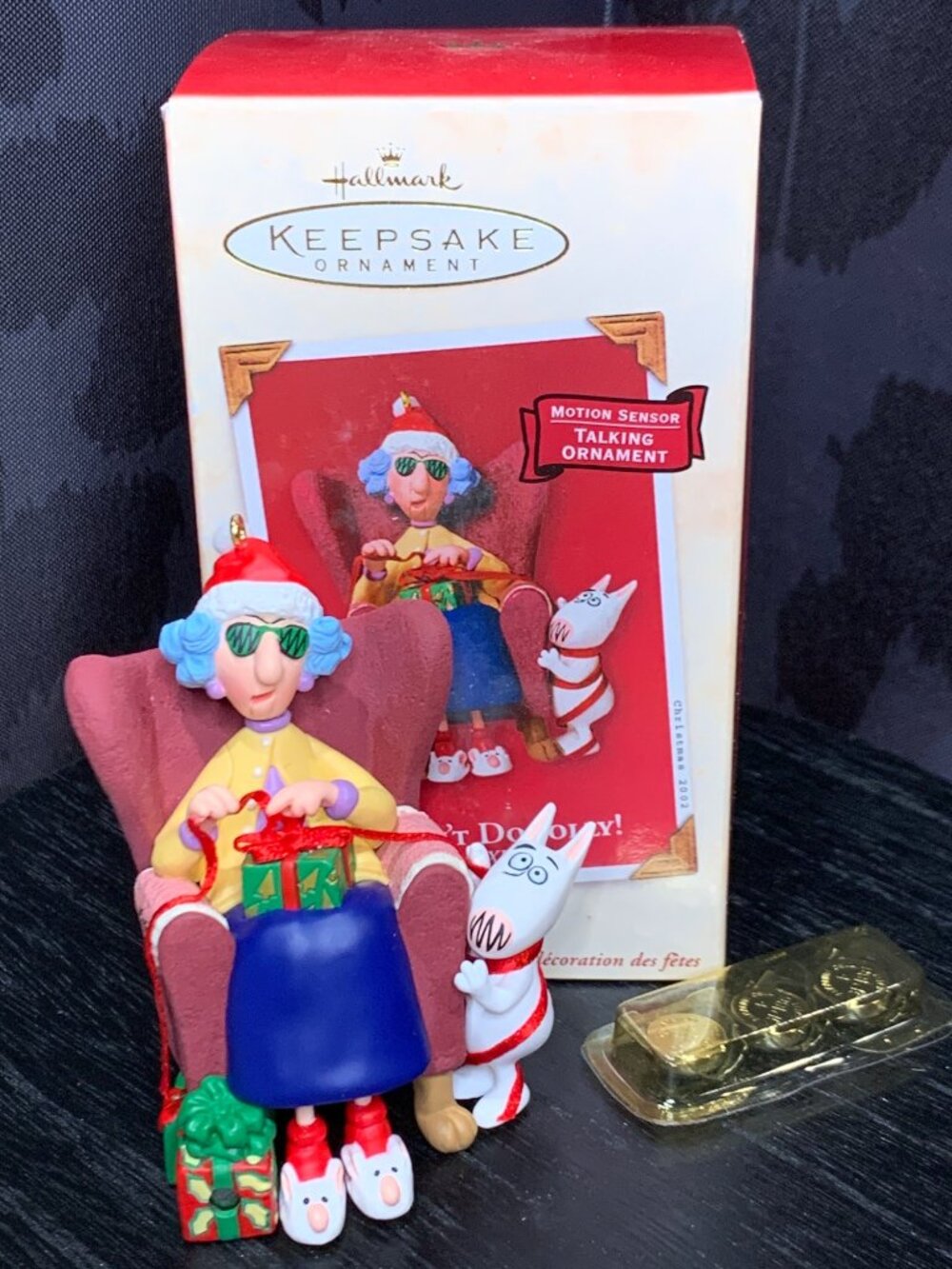 Hallmark Keepsake Ornament Maxine Motion Sensor Talking I Dont Do Jolly Christma